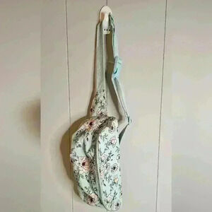 Mint Floral Crossbody Fanny Pack Bag